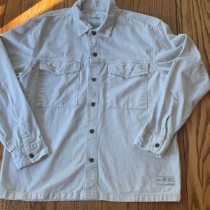 Pull & Bear Men’s Denim Jacket Dove/Stone White Medium M